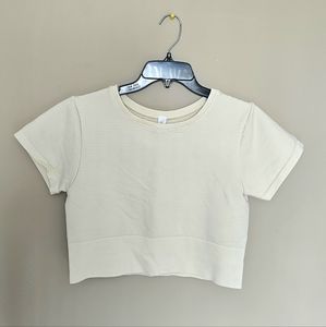 Aerie OFFLINE Sidewalk Seamless Ribbed Cropped T-Shirt